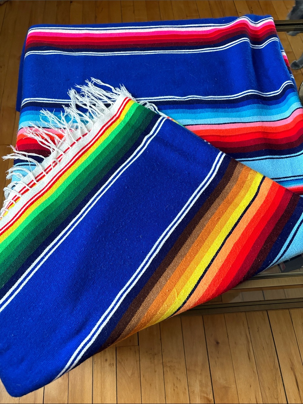 Vintage Mexican Serape Blanket -